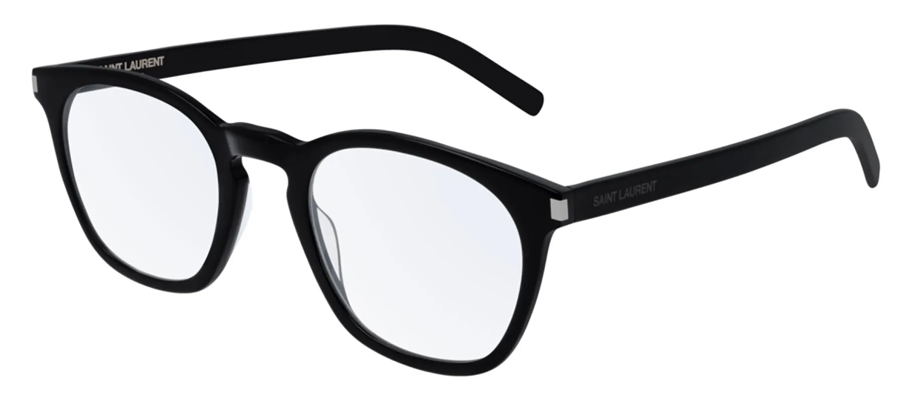 Saint Laurent SL 30 001 Square Acetate Black Eyeglasses with Demo Lens sold by Gaffos