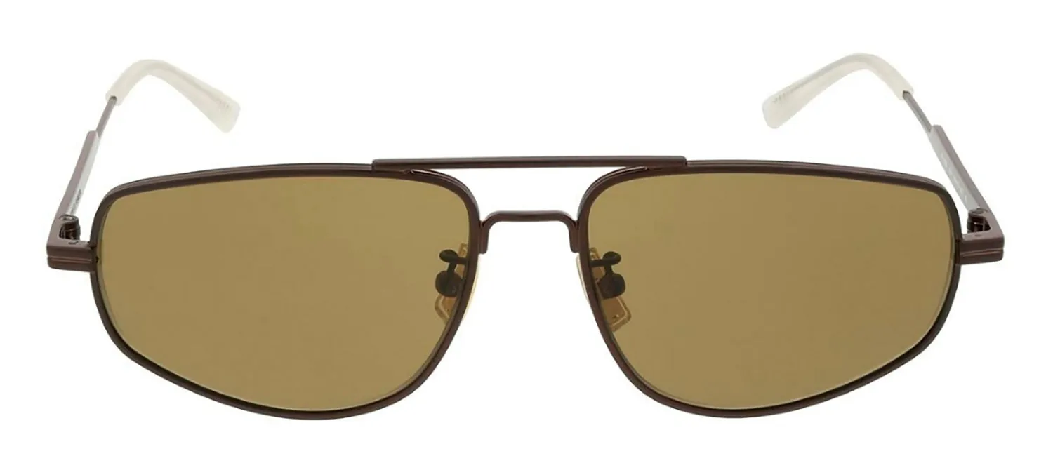 Bottega Veneta BV 1125S Pilot Metal Brown Sunglasses with Brown Lens sold by Gaffos