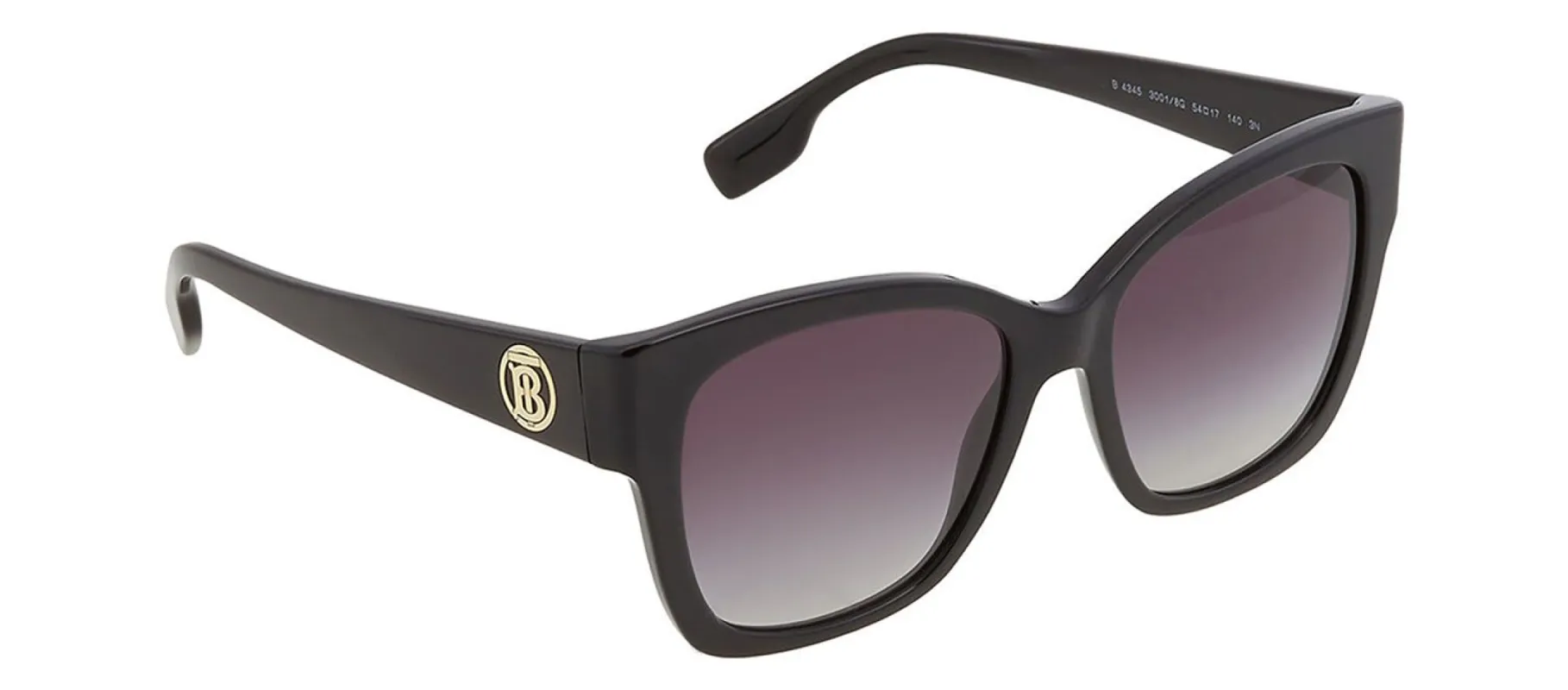 Burberry BE 4345 30018G Butterfly Plastic Black Sunglasses with Grey Gradient Lens sold by Gaffos