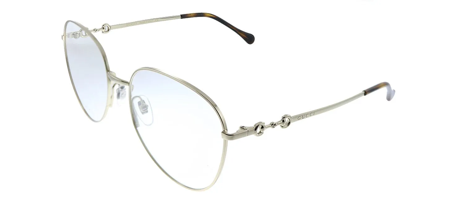 Gucci GG 0880O 006 Square Metal Gold Eyeglasses with Demo Lens sold by Gaffos product image thumbnail 2