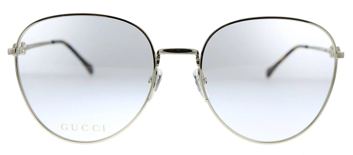 Gucci GG 0880O 006 Square Metal Gold Eyeglasses with Demo Lens sold by Gaffos