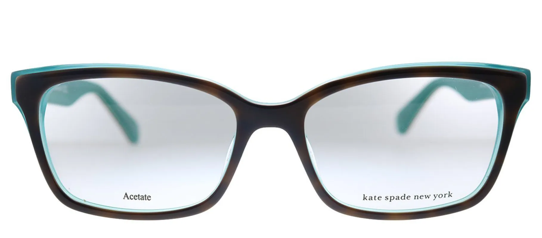 Kate Spade KS Jeri KL3 Rectangle Plastic Havana Matte Z Aqua Eyeglasses with Demo Lens sold by Gaffos