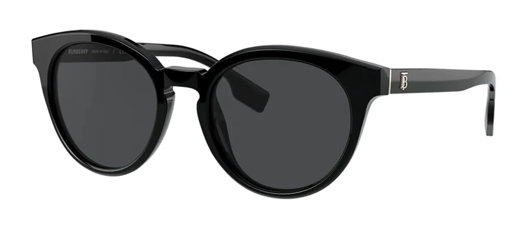 Burberry BE 4326F 300187 Semi-Oval Plastic Black Sunglasses with Dark Grey Multifocal Lens sold by Gaffos