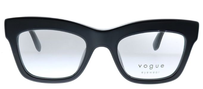 Vogue Eyewear VO 5396 W44 Butterfly Plastic Black Eyeglasses with Demo Lens sold by Gaffos