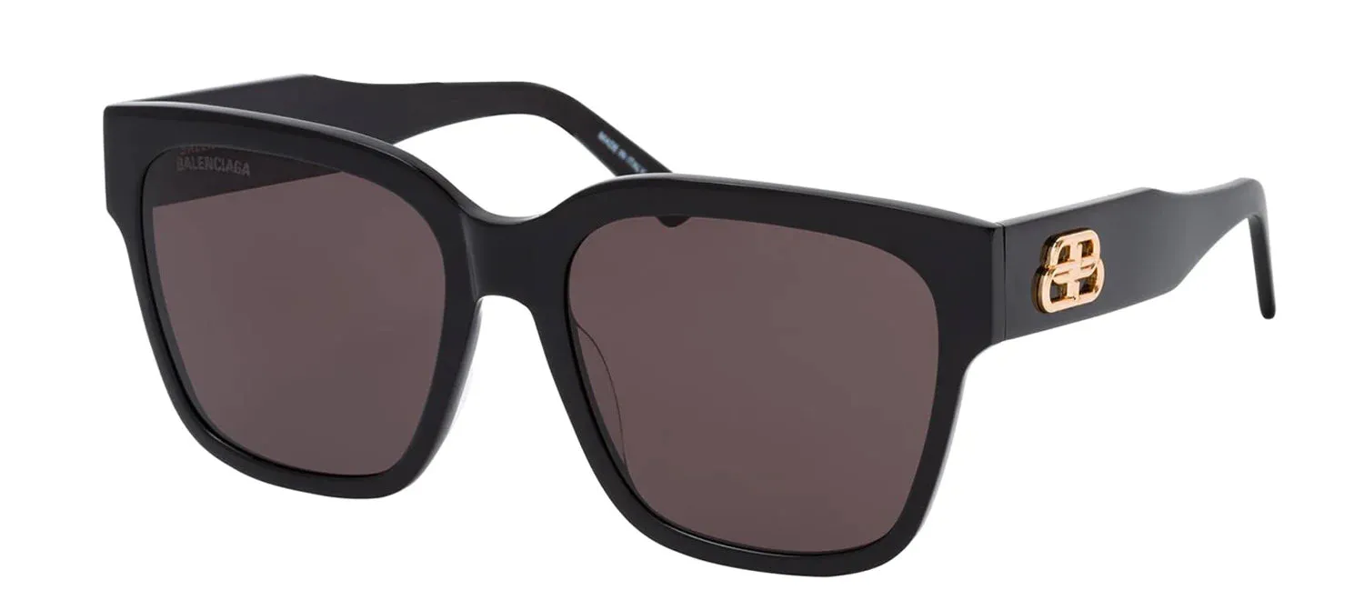 Balenciaga BB 0056S 001 Square Plastic Black Sunglasses with Grey Lens sold by Gaffos product image thumbnail 2