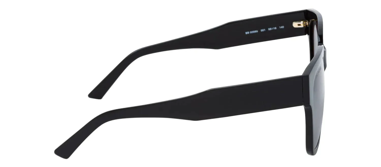 Balenciaga BB 0056S 001 Square Plastic Black Sunglasses with Grey Lens sold by Gaffos product image thumbnail 3