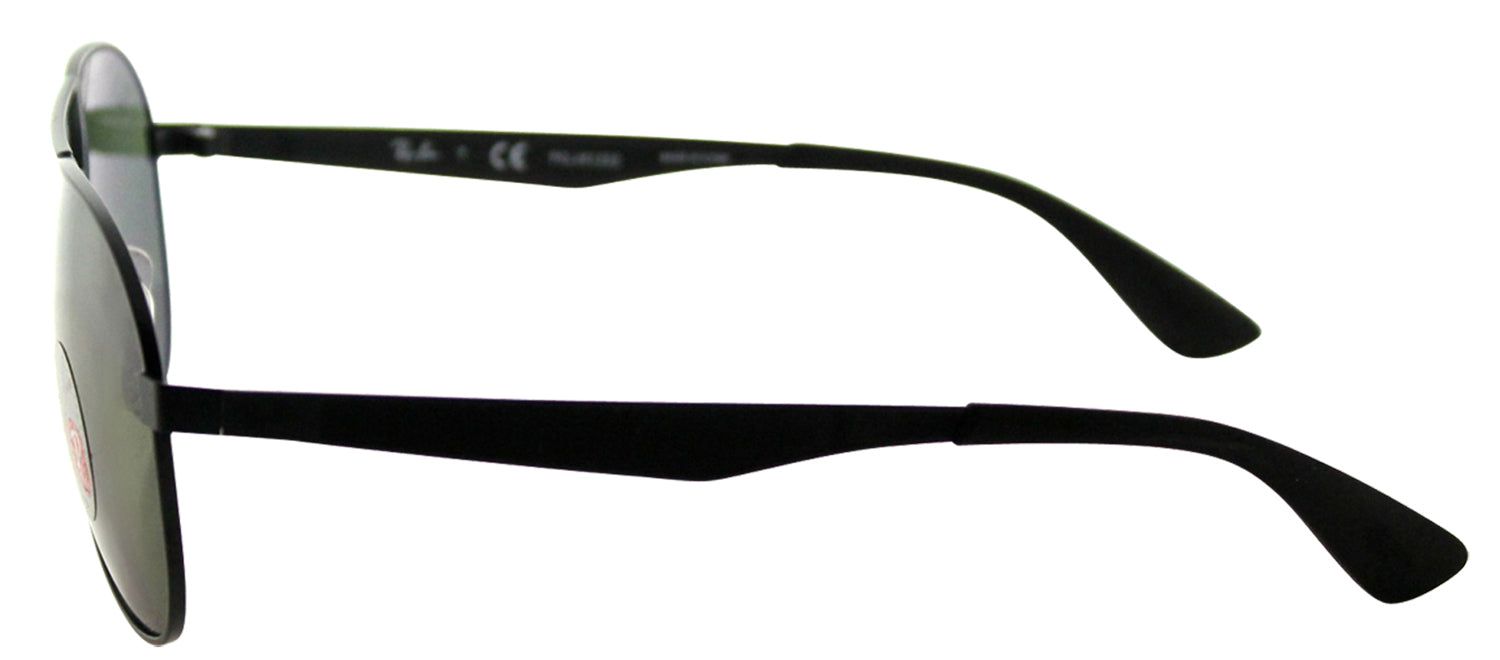 Ray-Ban RB 3549 006/9A Aviator Metal Black Sunglasses with Green Polarized Lens sold by Gaffos product image thumbnail 3