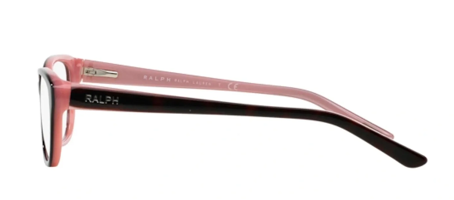 Ralph Lauren RA 7020 599 Cat-Eye Plastic Havana Eyeglasses with Logo Stamped Demo Lens sold by Gaffos product image thumbnail 3