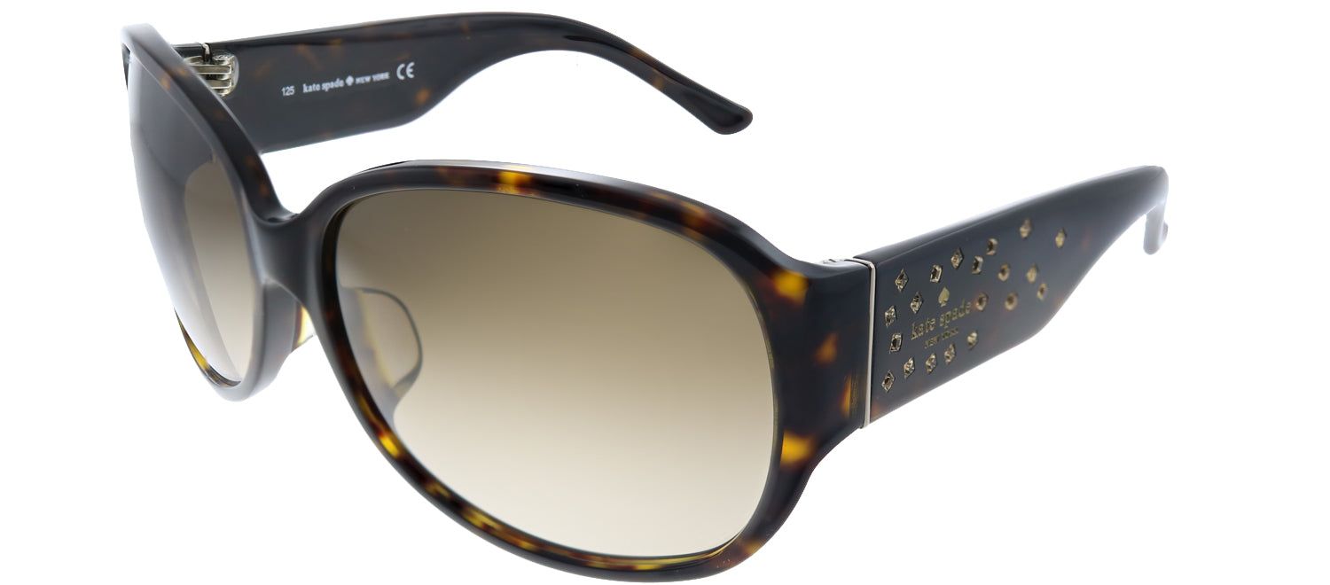 Kate Spade KS Tate/F/S 086 Oval Plastic Tortoise/ Havana Sunglasses with Brown Gradient Lens sold by Gaffos product image thumbnail 2