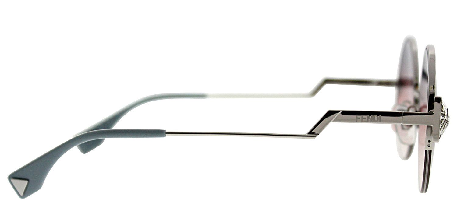 Fendi FF 0243 TJV FF Round Metal Silver Sunglasses with Purple Gradient Lens sold by Gaffos product image thumbnail 3