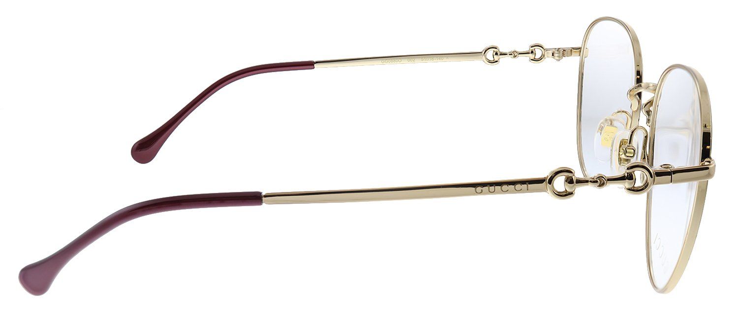 Gucci GG 0880O 002 Oversized Metal Havana Eyeglasses with Demo Lens sold by Gaffos product image thumbnail 3