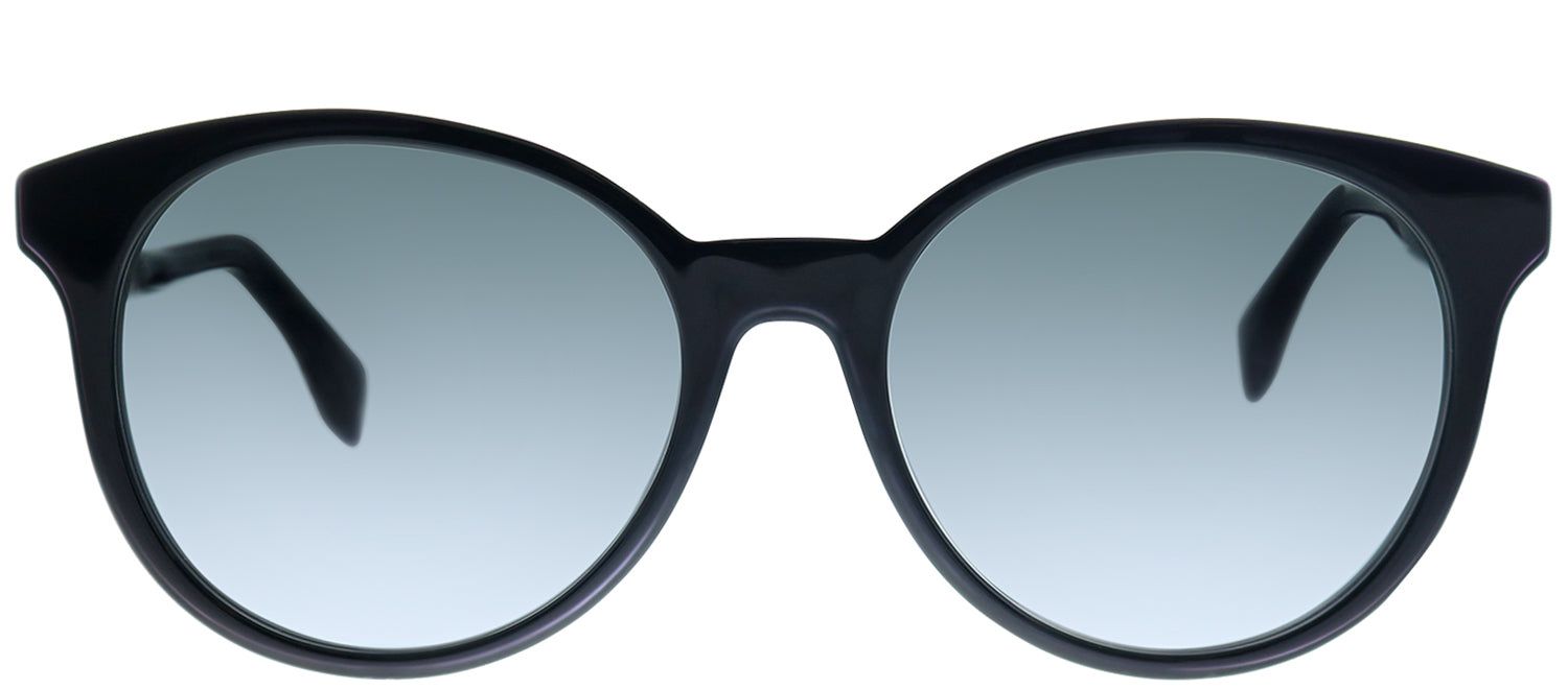 Fendi FF 0231 807 9O Round Plastic Black Sunglasses with Grey Gradient Lens sold by Gaffos