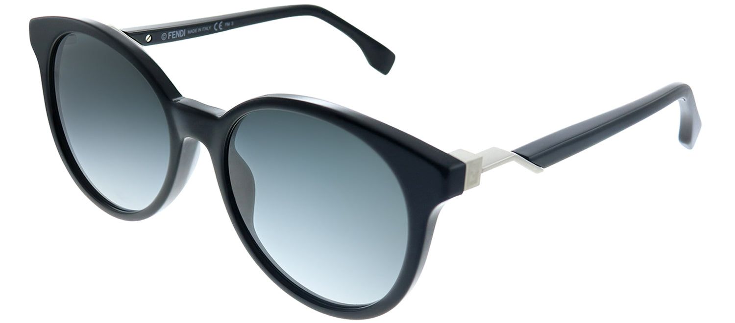 Fendi FF 0231 807 9O Round Plastic Black Sunglasses with Grey Gradient Lens sold by Gaffos product image thumbnail 2