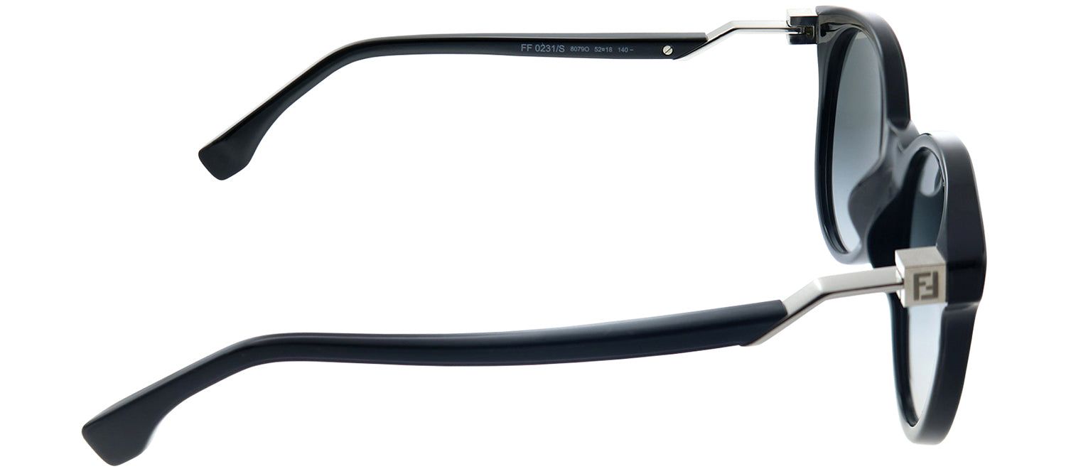 Fendi FF 0231 807 9O Round Plastic Black Sunglasses with Grey Gradient Lens sold by Gaffos product image thumbnail 3