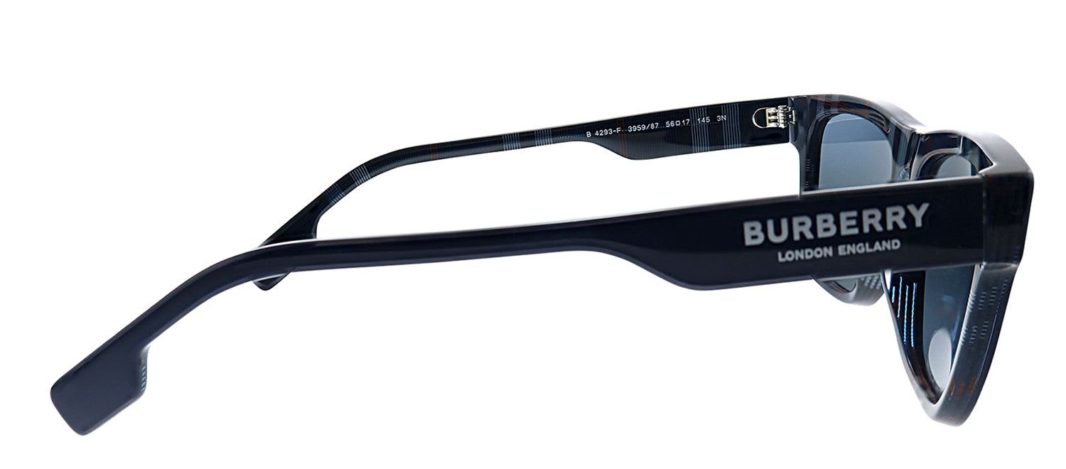 Burberry BE 4293F 395987 Rectangle Plastic Blue Sunglasses with Grey Lens sold by Gaffos product image thumbnail 3