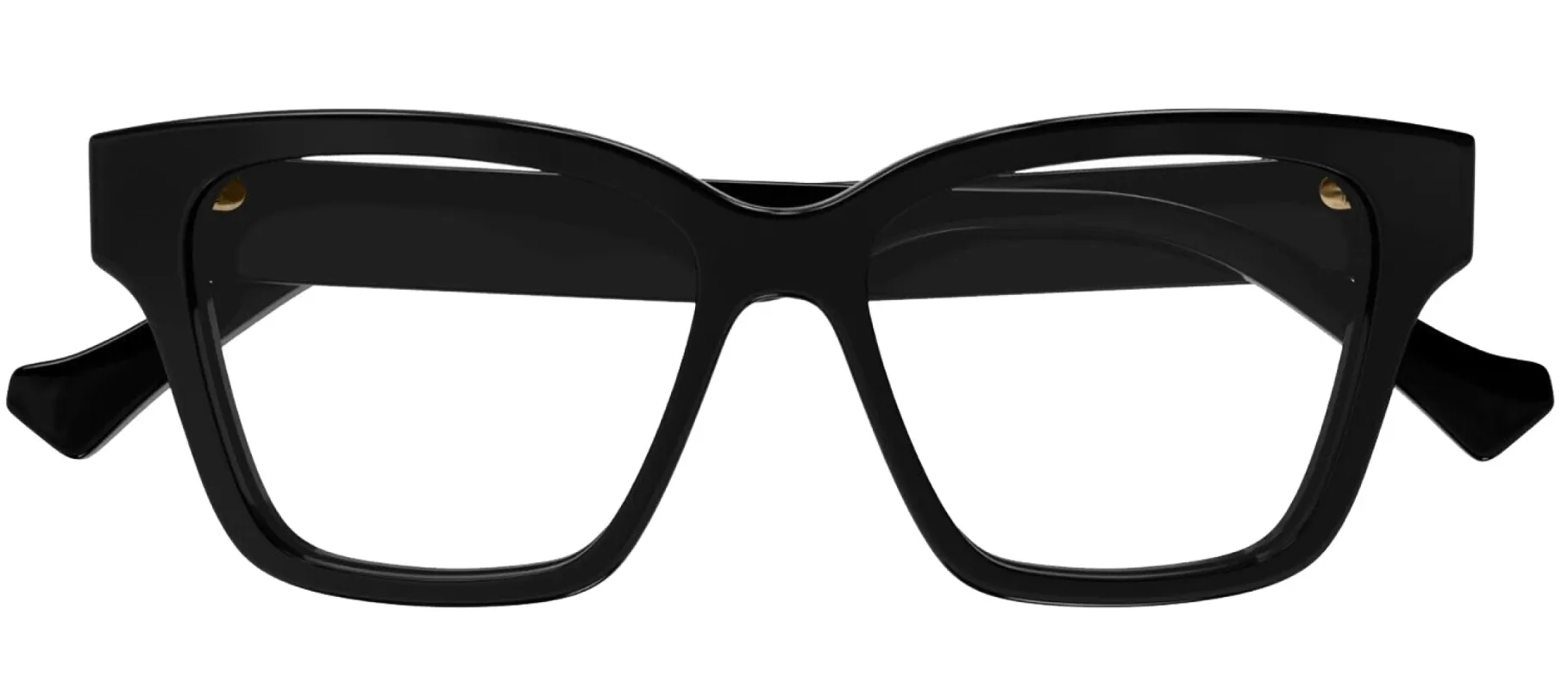Gucci WEB GG 1302O 004 Cat-Eye Plastic Black Eyeglasses with Logo Stamped Demo Lenses made by Gucci