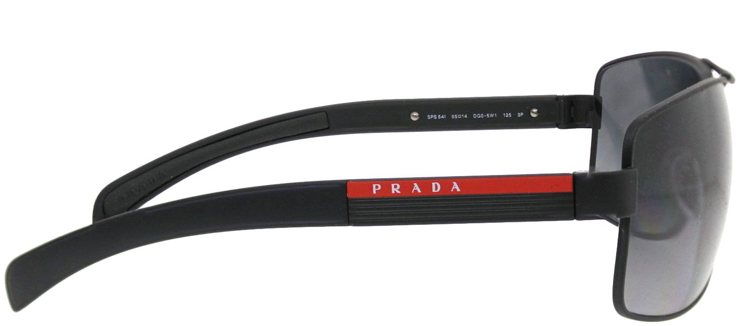 Prada Linea Rossa PS 54IS DG05W1 Aviator Metal Black Sunglasses with Grey Gradient Polarized Lens sold by Gaffos product image thumbnail 3