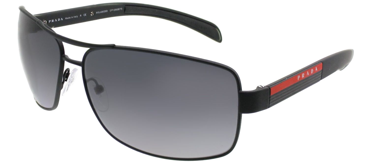 Prada Linea Rossa PS 54IS DG05W1 Aviator Metal Black Sunglasses with Grey Gradient Polarized Lens sold by Gaffos product image thumbnail 2