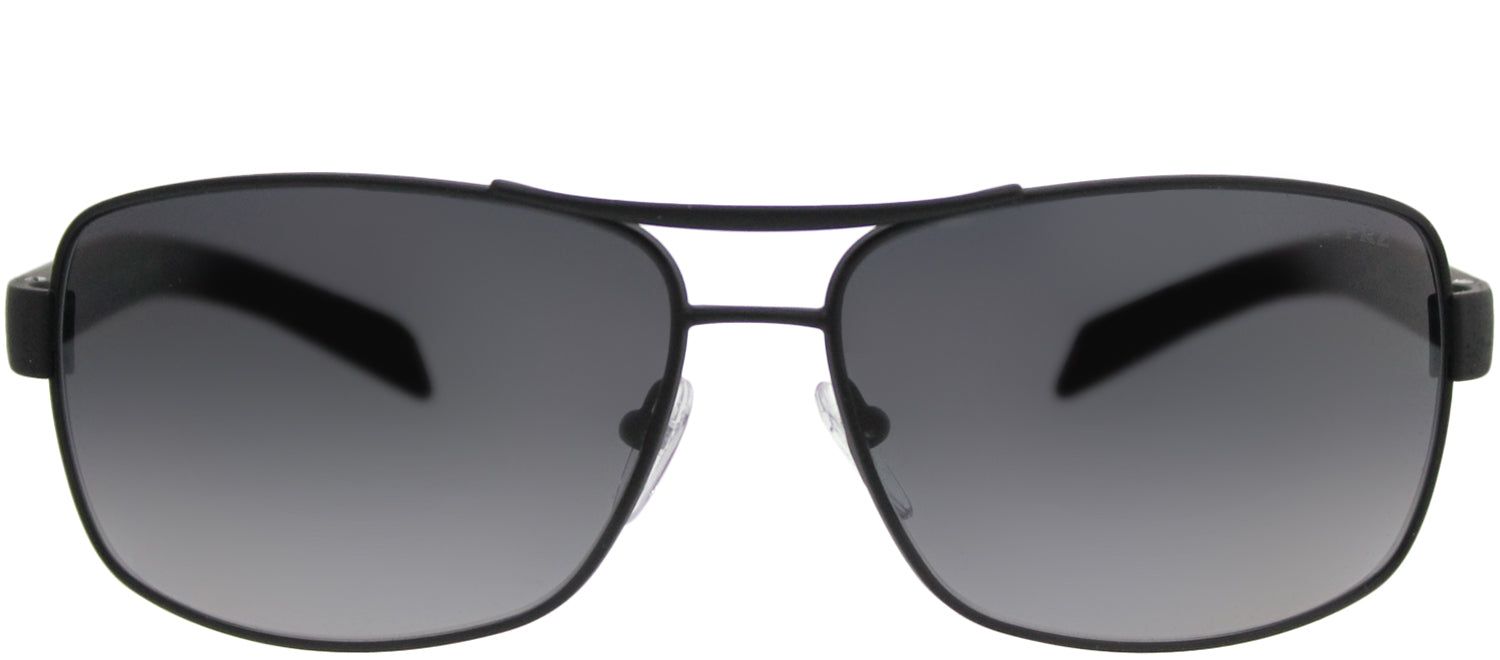 Prada Linea Rossa PS 54IS DG05W1 Aviator Metal Black Sunglasses with Grey Gradient Polarized Lens sold by Gaffos
