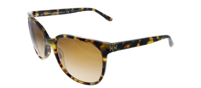 Tory Burch TY 7106 147413 Square Plastic Tortoise Sunglasses with Brown Gradient Lens sold by Gaffos