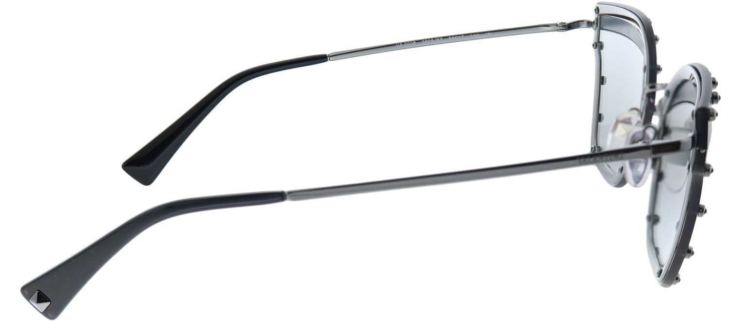 Valentino VA 2028 300587 Butterfly Metal Ruthenium/ Gunmetal Sunglasses with Grey Lens sold by Gaffos product image thumbnail 3