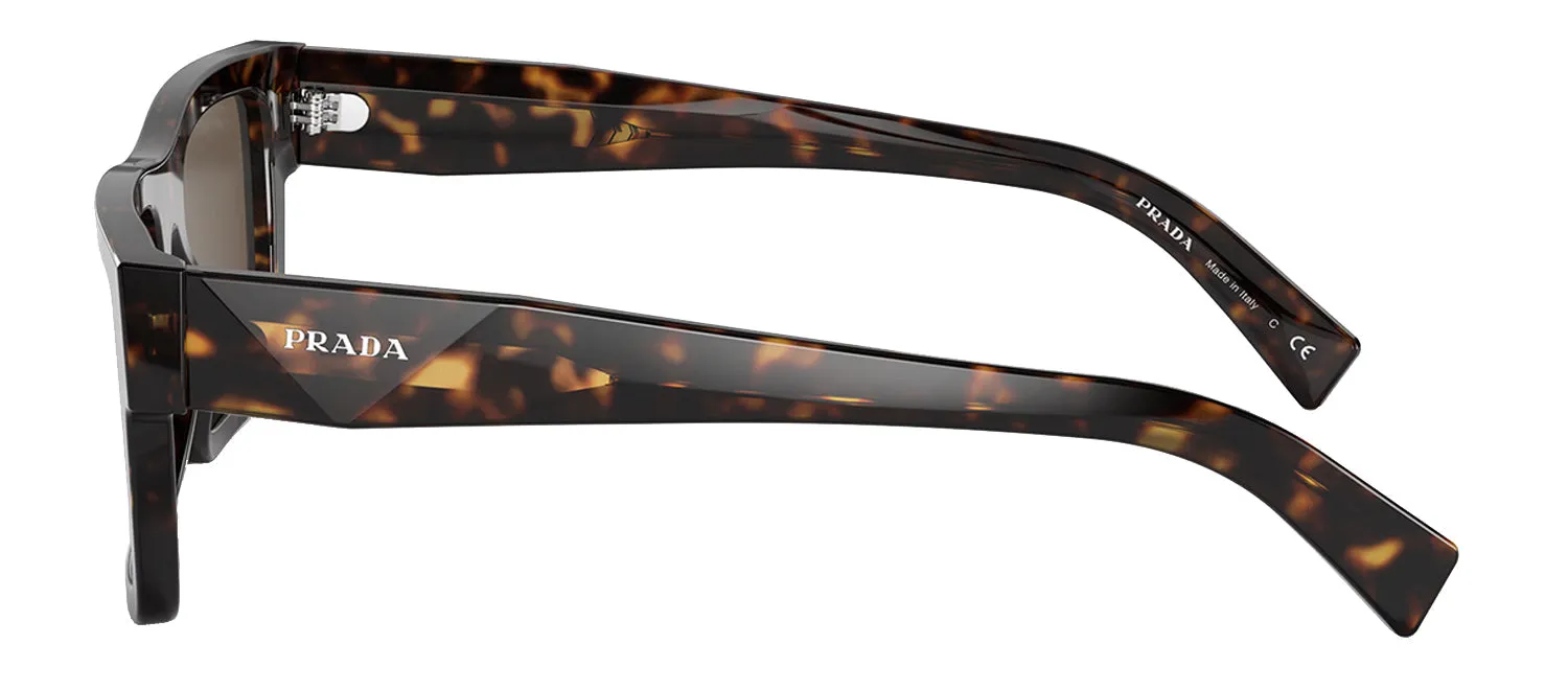 Prada PR 19WS 2AU8C1 Rectangle Plastic Tortoise Sunglasses with Brown Lens sold by Gaffos product image thumbnail 3