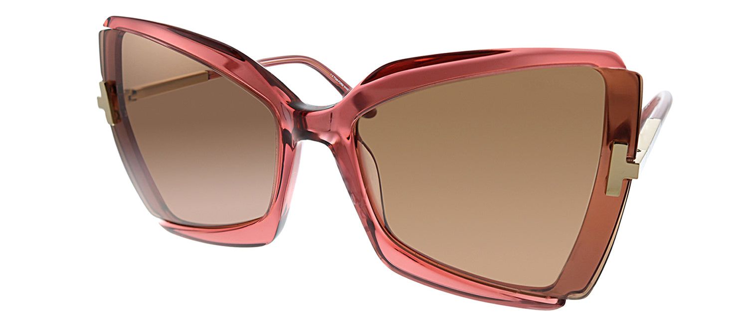 Tom Ford FT 0766 72Y Butterfly Plastic Red Sunglasses with Brown Lens sold by Gaffos product image thumbnail 2