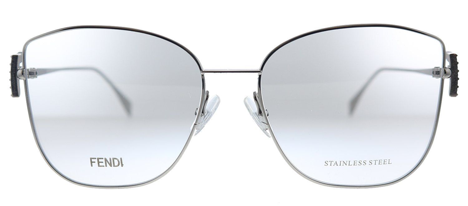 Fendi FF 0390/G 6LB Square Metal Ruthenium Eyeglasses with Demo Lens sold by Gaffos