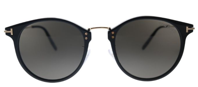 TOM FORD Jamiesonサングラス TF63701A Gaffos Tom Ford Jamieson TF 673 01A Round Plastic Black