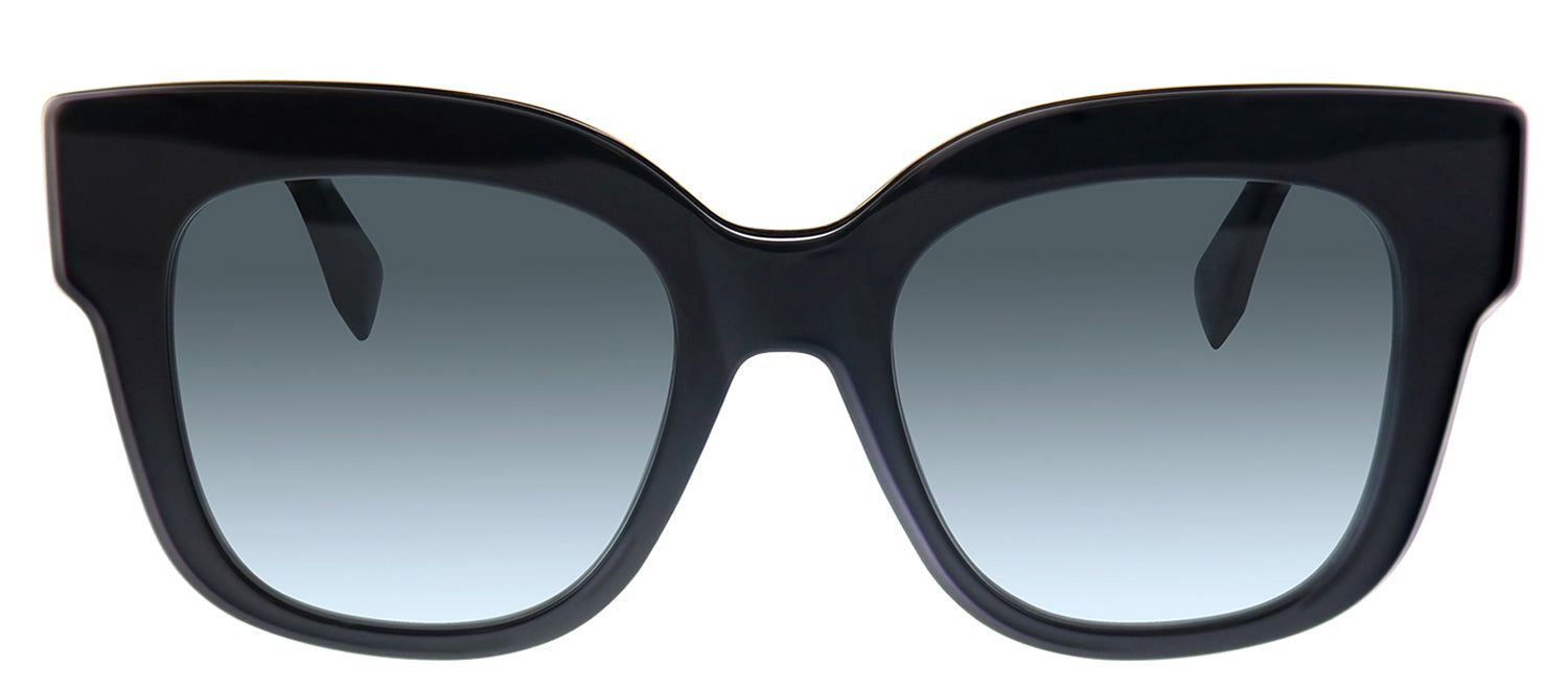 Fendi FF 0359/G/S 807 Square Plastic Black Sunglasses with Grey Gradient Lens sold by Gaffos