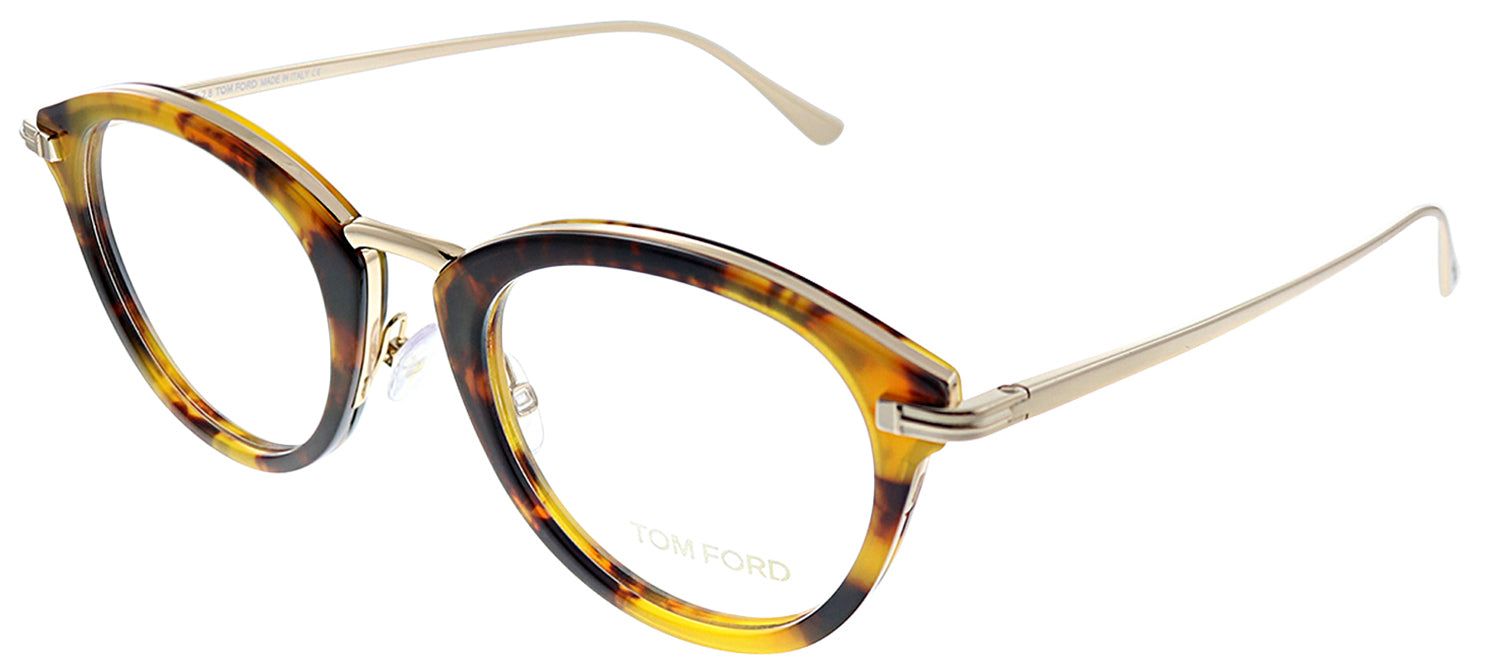 Tom Ford FT 5497 055 Oval Plastic Tortoise/ Havana Eyeglasses with Demo Lens sold by Gaffos product image thumbnail 2