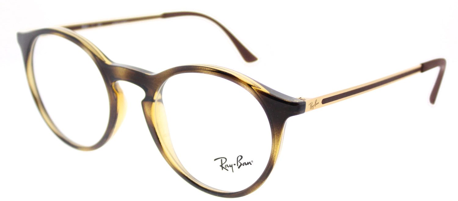 Ray-Ban RX 7132 2012 Round Plastic Tortoise/ Havana Eyeglasses with Demo Lens sold by Gaffos product image thumbnail 2