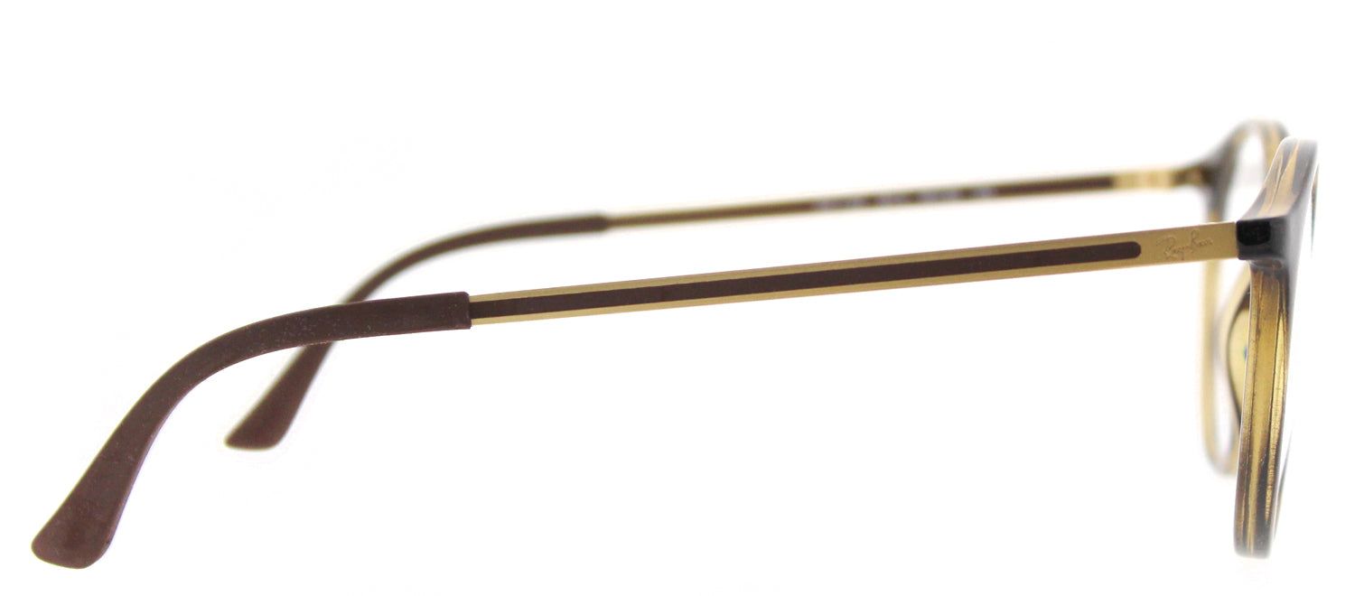 Ray-Ban RX 7132 2012 Round Plastic Tortoise/ Havana Eyeglasses with Demo Lens sold by Gaffos product image thumbnail 3