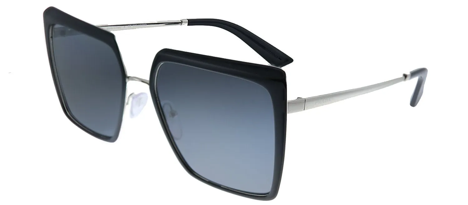Prada PR 58WS 1AB5Z1 Square Metal Black Sunglasses with Grey Polarized Lens sold by Gaffos product image thumbnail 2