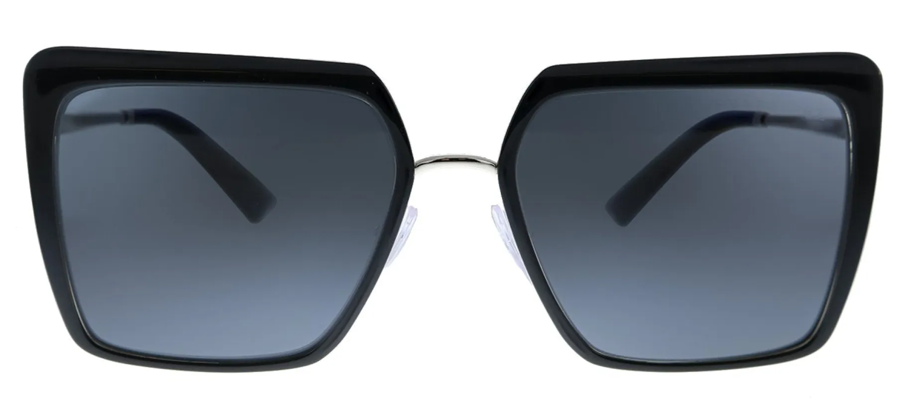 Prada PR 58WS 1AB5Z1 Square Metal Black Sunglasses with Grey Polarized Lens sold by Gaffos