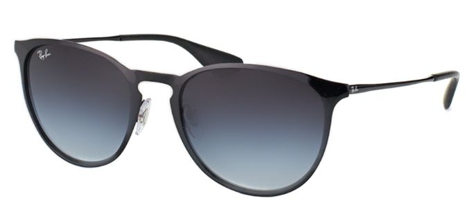 Ray-Ban RB 3539 002/8G Round Metal Black Sunglasses with Grey Gradient Lens sold by Gaffos
