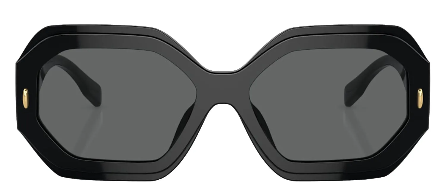 Tory Burch TY 7192U 170987 Geometric Plastic Black Sunglasses with Grey Lens sold by Gaffos