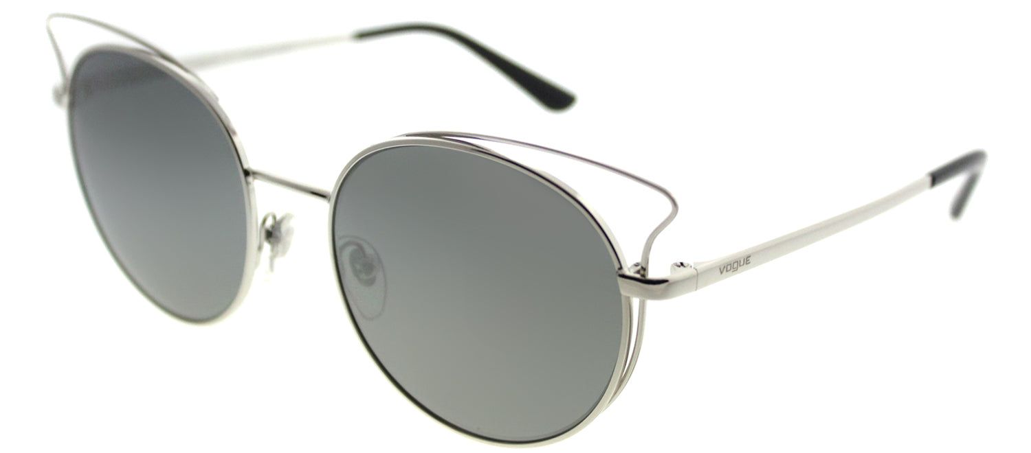 Vogue VO 4048S 323/6G Cat-Eye Metal Silver Sunglasses with Silver Mirror Lens sold by Gaffos product image thumbnail 2