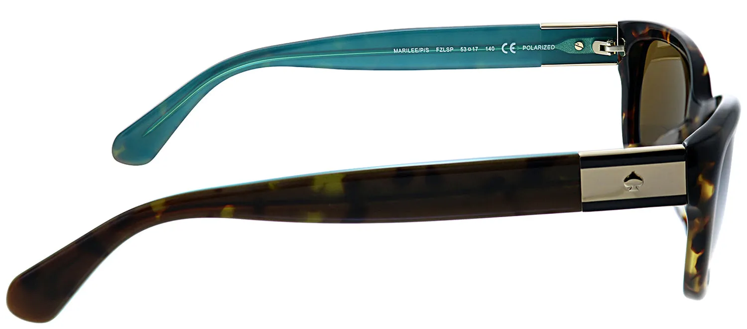 Kate Spade KS Marilee/P FZL Rectangle Plastic Tortoise/ Havana Sunglasses with Bronze Polarized Lens sold by Gaffos product image thumbnail 3