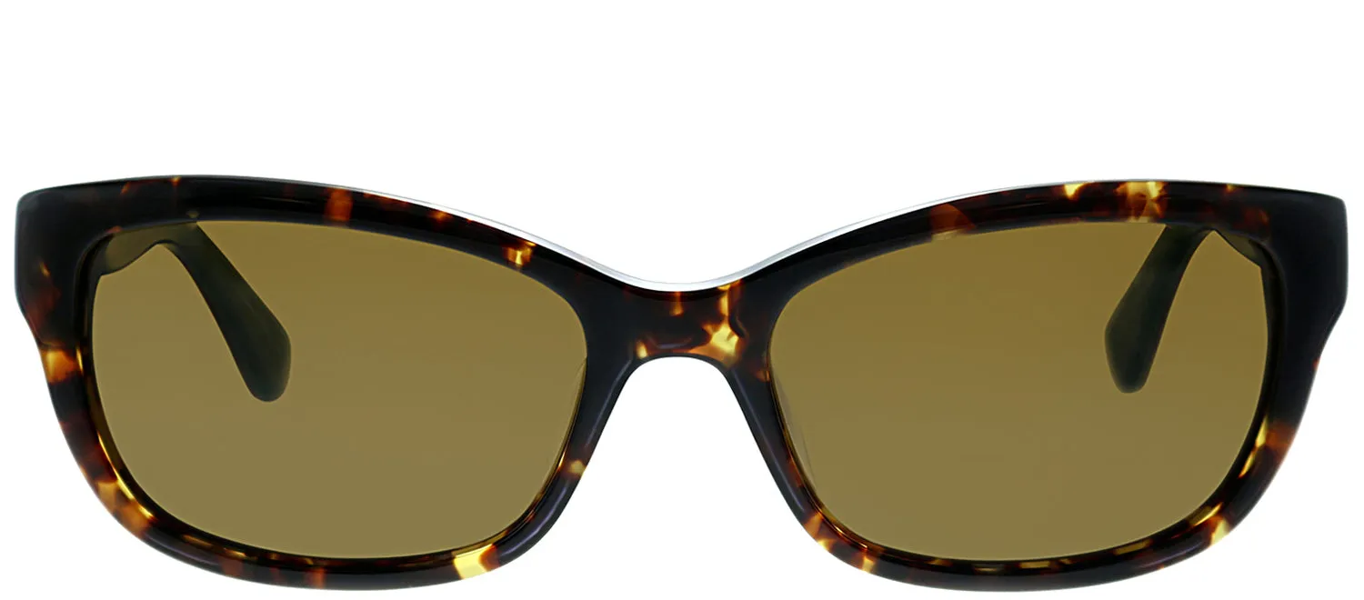 Kate Spade KS Marilee/P FZL Rectangle Plastic Tortoise/ Havana Sunglasses with Bronze Polarized Lens sold by Gaffos