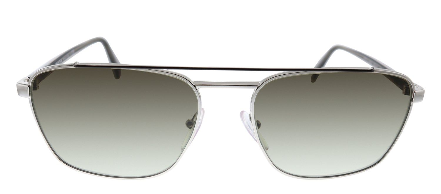 Prada PR 61US Y7B5O2 Rectangle Metal Brown Sunglasses with Green Gradient Lens sold by Gaffos