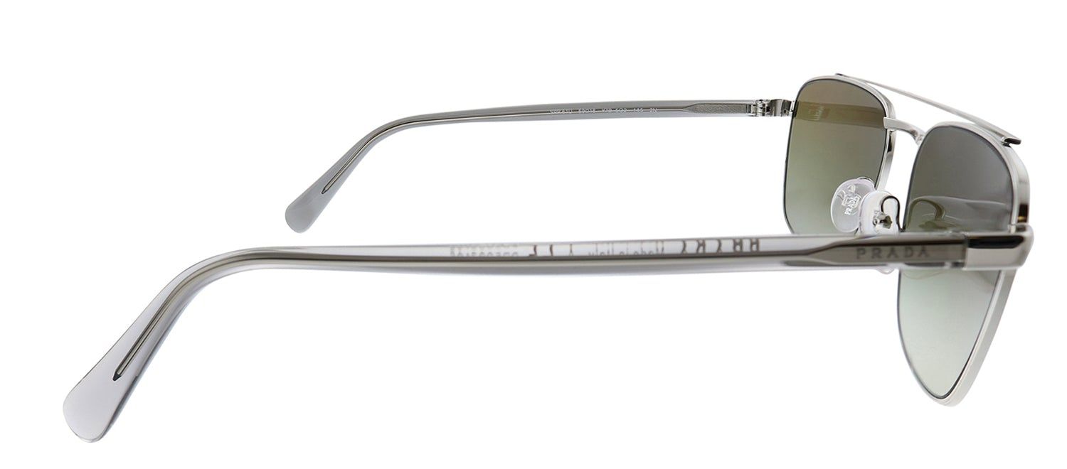 Prada PR 61US Y7B5O2 Rectangle Metal Brown Sunglasses with Green Gradient Lens sold by Gaffos product image thumbnail 3