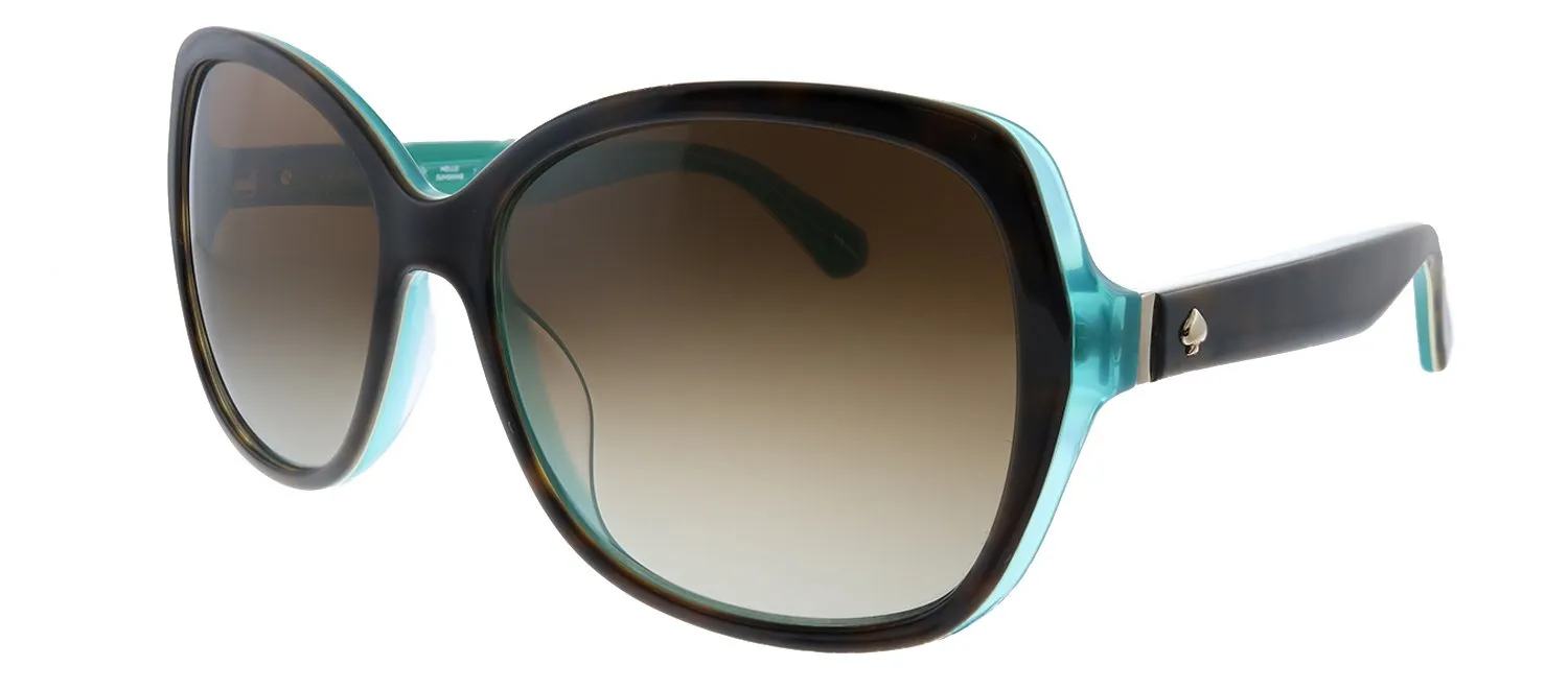 Kate Spade KS Karalyn/S KL3 Square Metal Havana Matte Z Aqua Sunglasses with Brown Gradient Polarized Lens sold by Gaffos product image thumbnail 2