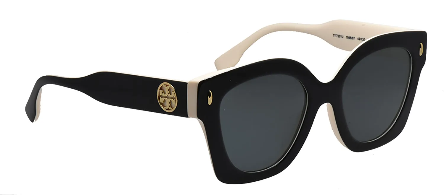 Tory Burch TY 7201U 198887 Irregular Plastic Black Sunglasses with Grey Lens sold by Gaffos product image thumbnail 3