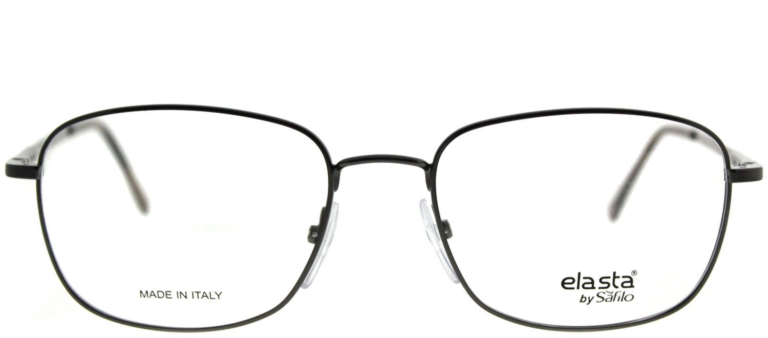 Elasta EL 7215 KJ1 Square Metal Ruthenium/ Gunmetal Eyeglasses with Demo Lens sold by Gaffos