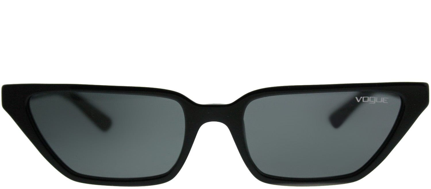 Vogue Eyewear VO 5235S W44/87 Cat-Eye Plastic Black Sunglasses with Grey Lens sold by Gaffos