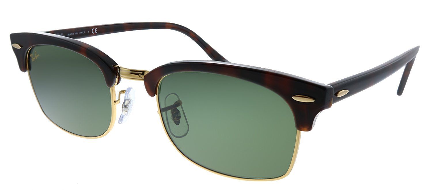 Ray-Ban Clubmaster Square RB 3916 130431 Rectangle Plastic Havana Sunglasses with Green Lens sold by Gaffos product image thumbnail 2