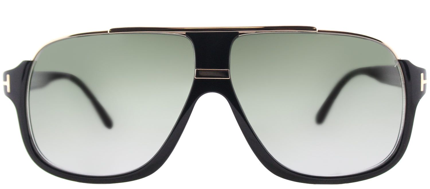 Tom Ford TF 335 01P Aviator Plastic Black Sunglasses with Brown Gradient Lens sold by Gaffos
