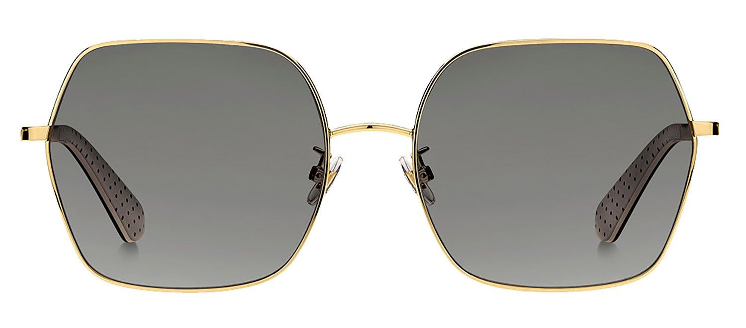 Kate Spade KS Eloy/F/S 807 Square Metal Black Sunglasses with Grey Polarized Lens sold by Gaffos