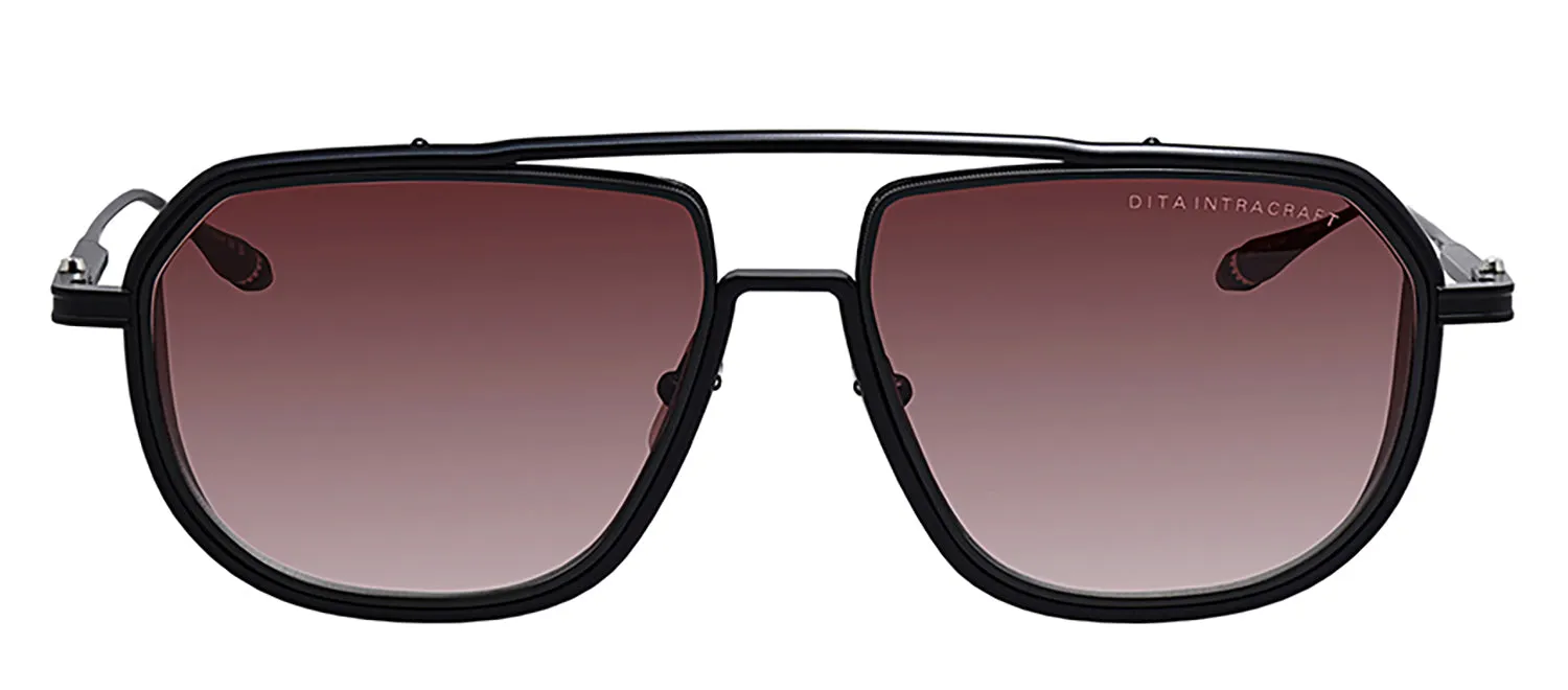 Dita INTRACRAFT DT DTS165 A-02 Navigator Metal Black Sunglasses with Red Gradient Lens sold by Gaffos